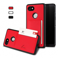 Husă din piele Dux Ducis Pocard, pentru Google Pixel 2XL - roșu