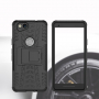 Carcasă rezistentă cu stativ pentru Google Pixel 2 - negru
