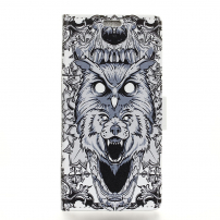 Husă flip animale, pentru Google Pixel 3XL - alb-negru