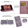 Husă flip flori abstracte, pentru Google Pixel 3 - colorat