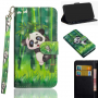 Husă flip panda pentru Google Pixel 3 - verde