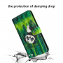 Husă flip panda pentru Google Pixel 3 - verde