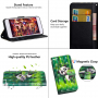 Husă flip panda pentru Google Pixel 3 - verde