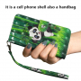 Husă flip panda pentru Google Pixel 3 - verde